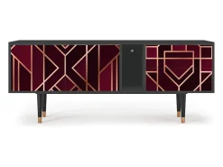 Online Mueble de TV - 170х69х48 cm - T1 - Burgundy Jewelery, Antracite Cinza antracite