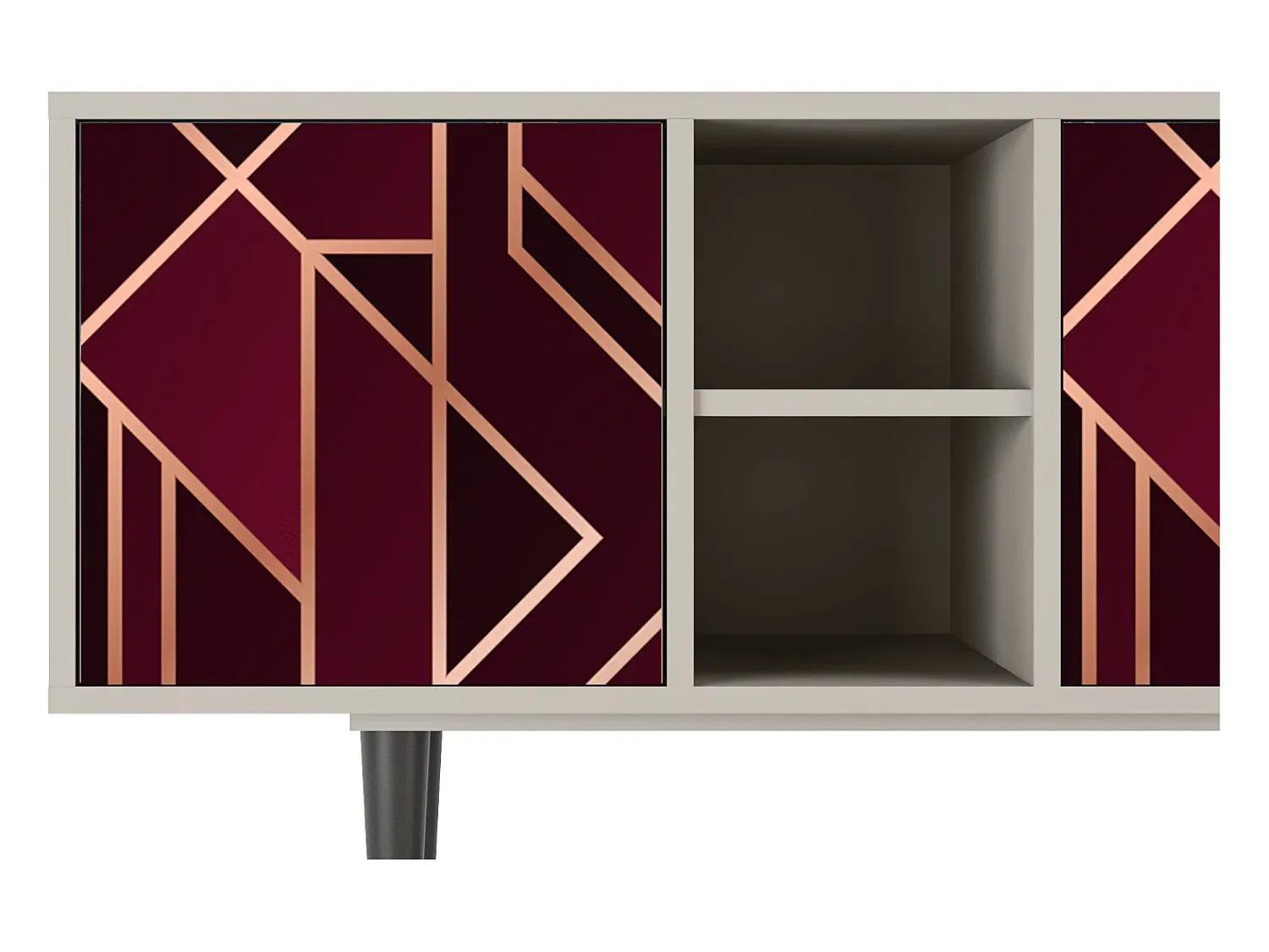 Mueble de TV - 150х69х41 cm - T5 - Burgundy Jewelery, Areia^ Móvel De Tv
