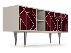 Mueble de TV - 150х69х41 cm - T5 - Burgundy Jewelery, Areia^ Móvel De Tv