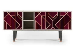 Mueble de TV - 150х69х41 cm - T5 - Burgundy Jewelery, Areia^ Móvel De Tv