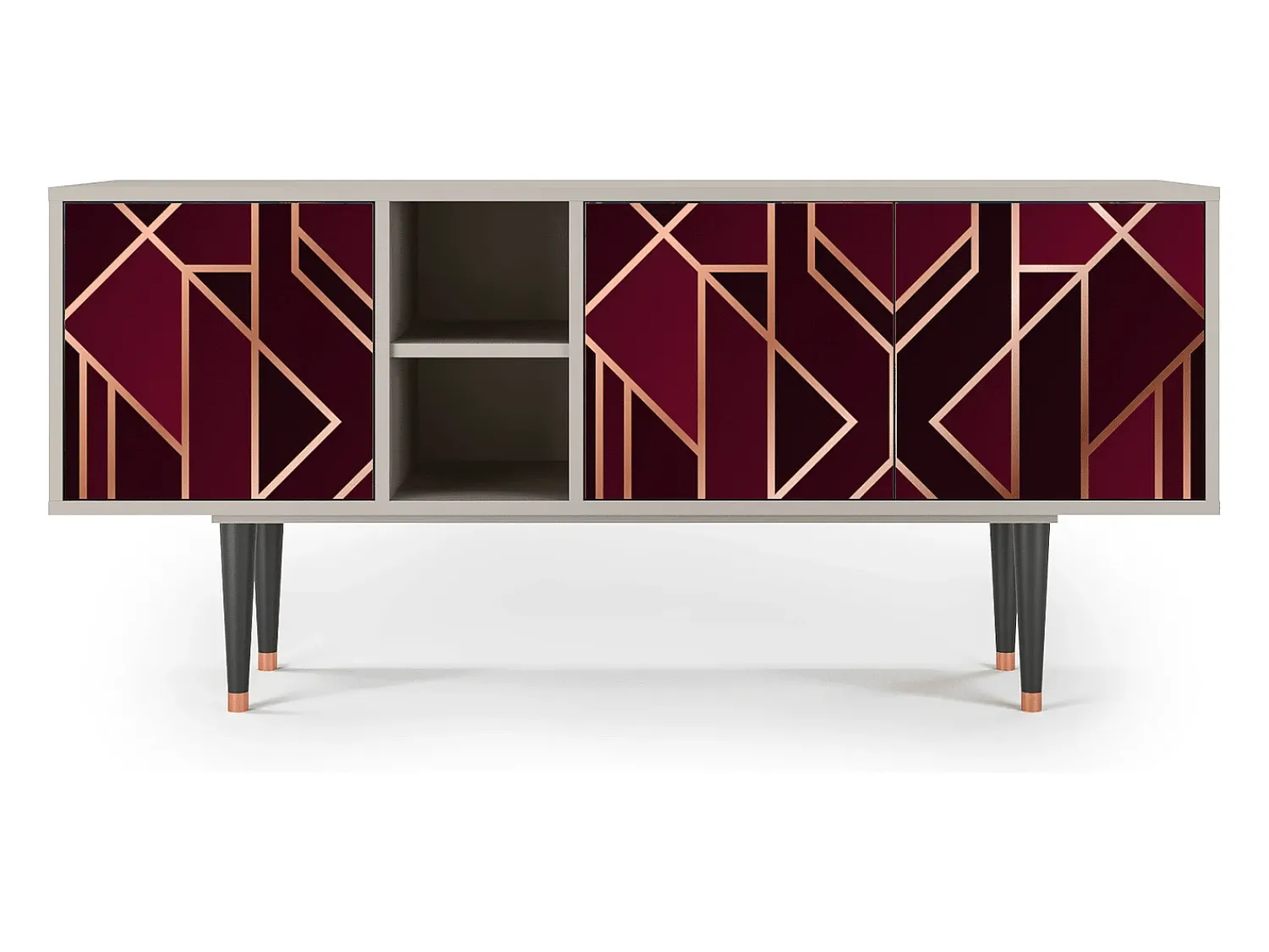 Mueble de TV - 150х69х41 cm - T5 - Burgundy Jewelery, Areia^ Móvel De Tv