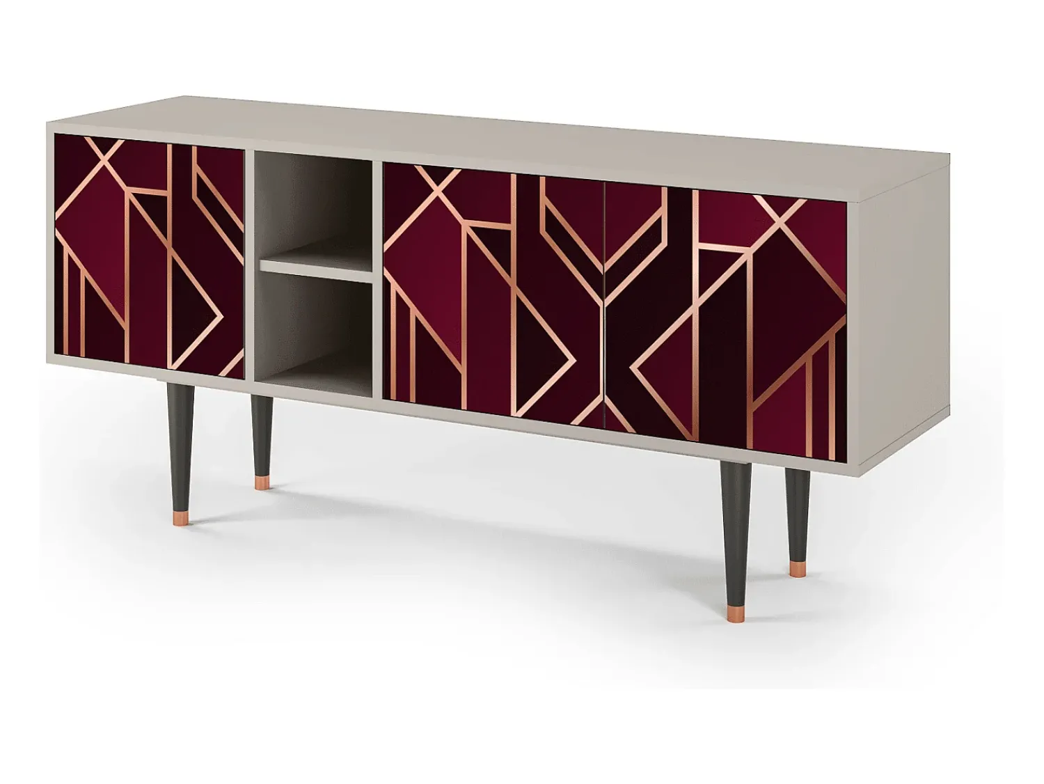 Mueble de TV - 150х69х41 cm - T5 - Burgundy Jewelery, Areia^ Móvel De Tv