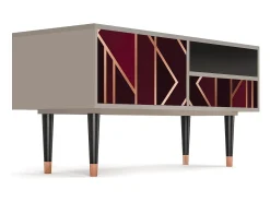 Móvel De Tv| Mueble de TV - 115х59х48 cm - T3 - Burgundy Jewelery, Areia Bege
