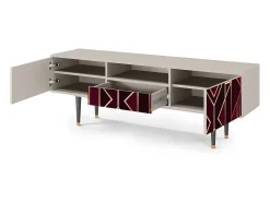 Best Mueble de TV - 170х59х41 cm - T6 - Burgundy Jewelery, Areia Bege