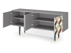 Sale Mueble de TV - 150х69х41 cm - T5 - Butterfly Effect, Cinza Cinzento