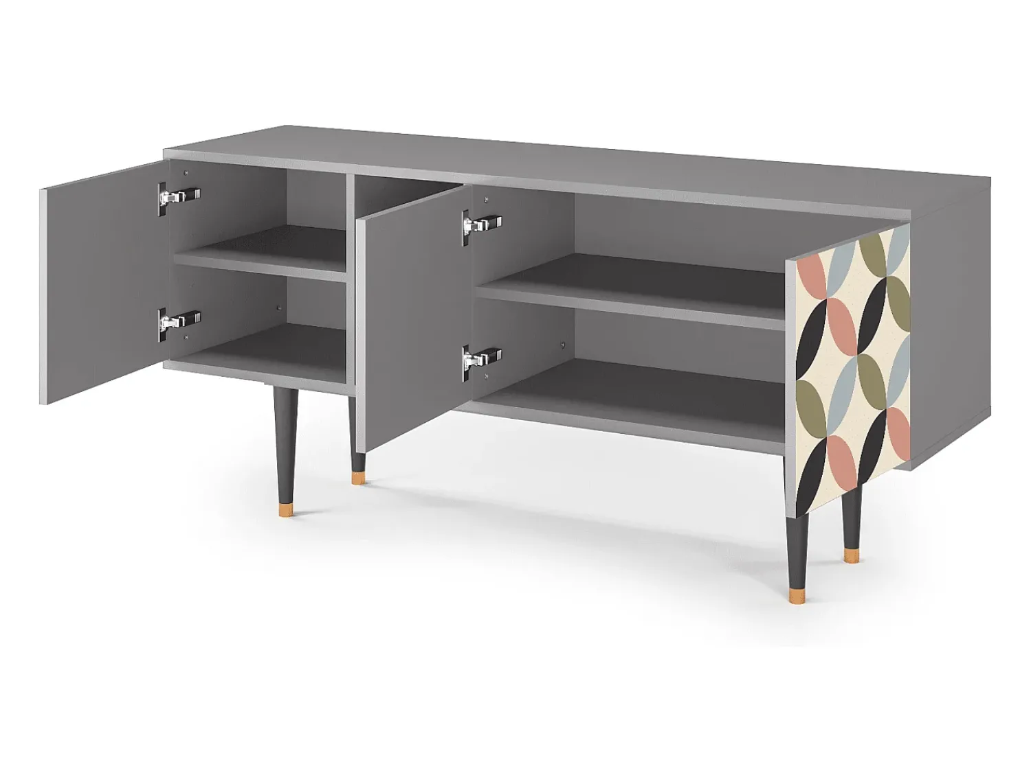 Sale Mueble de TV - 150х69х41 cm - T5 - Butterfly Effect, Cinza Cinzento