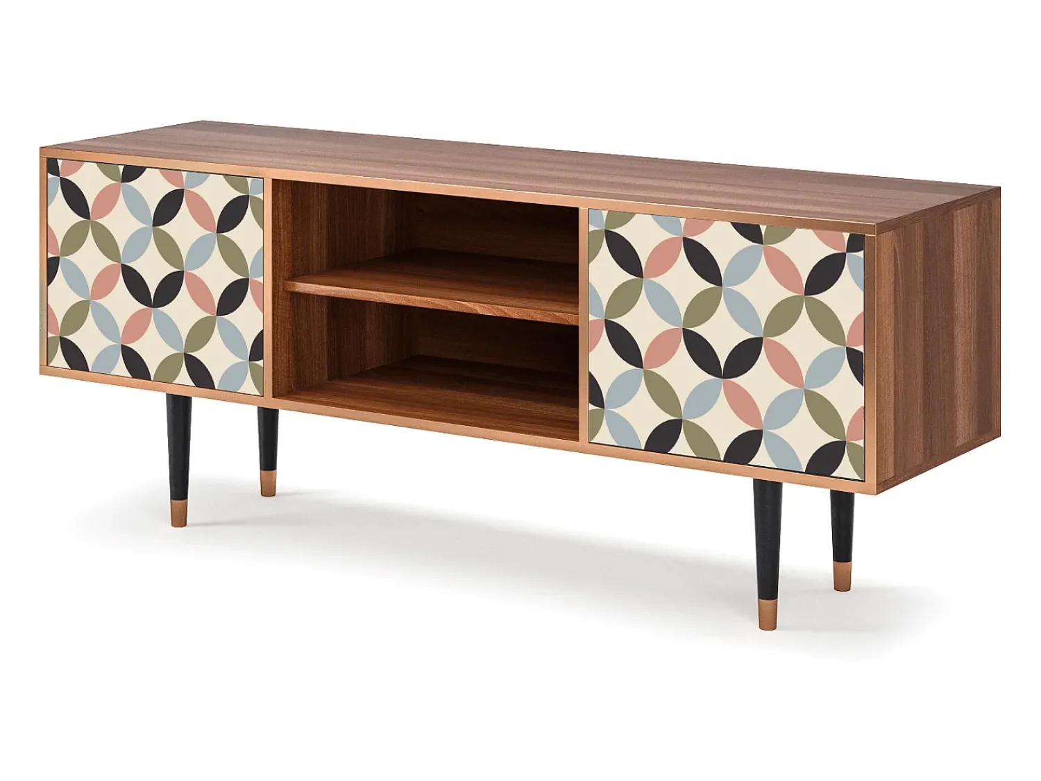 Móvel De Tv* Mueble de TV - 170х69х48 cm - T2 - Butterfly Effect, Nogueira Castanho