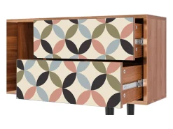 Móvel De Tv| Mueble de TV - 170х69х48 cm - T1 - Butterfly Effect, Nogueira Castanho