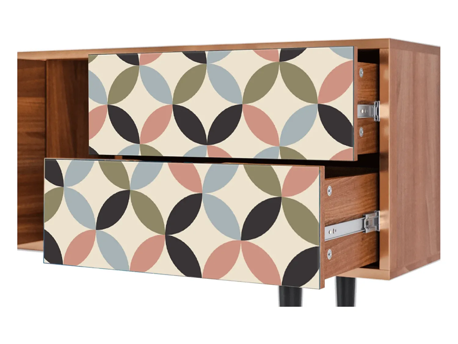 Móvel De Tv| Mueble de TV - 170х69х48 cm - T1 - Butterfly Effect, Nogueira Castanho