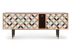 Móvel De Tv| Mueble de TV - 170х69х48 cm - T1 - Butterfly Effect, Nogueira Castanho