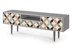 Mueble de TV - 170х59х41 cm - T6 - Butterfly Effect, Cinza^ Móvel De Tv
