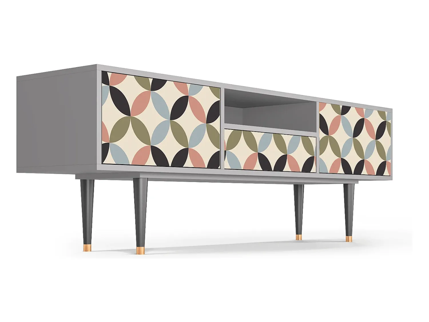 Mueble de TV - 170х59х41 cm - T6 - Butterfly Effect, Cinza^ Móvel De Tv