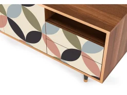 Móvel De Tv| Mueble de TV - 125х56х41 cm - T7 - Butterfly Effect, Nogueira Castanho