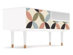 Móvel De Tv| Mueble de TV - 115х59х48 cm - T3 - Butterfly Effect, Branco Bege