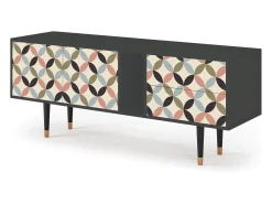 Móvel De Tv| Mueble de TV - 170х69х48 cm - T1 - Butterfly Effect, Antracite Cinza antracite