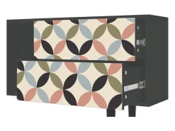 Móvel De Tv| Mueble de TV - 170х69х48 cm - T1 - Butterfly Effect, Antracite Cinza antracite