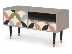 Móvel De Tv* Mueble de TV - 115х59х48 cm - T3 - Butterfly Effect, Areia Bege