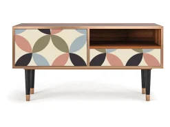 Móvel De Tv| Mueble de TV - 115х59х48 cm - T3 - Butterfly Effect, Nogueira Castanho