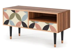 Móvel De Tv| Mueble de TV - 115х59х48 cm - T3 - Butterfly Effect, Nogueira Castanho