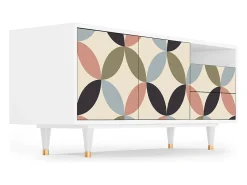 Best Mueble de TV - 125х56х41 cm - T7 - Butterfly Effect, Branco Bege