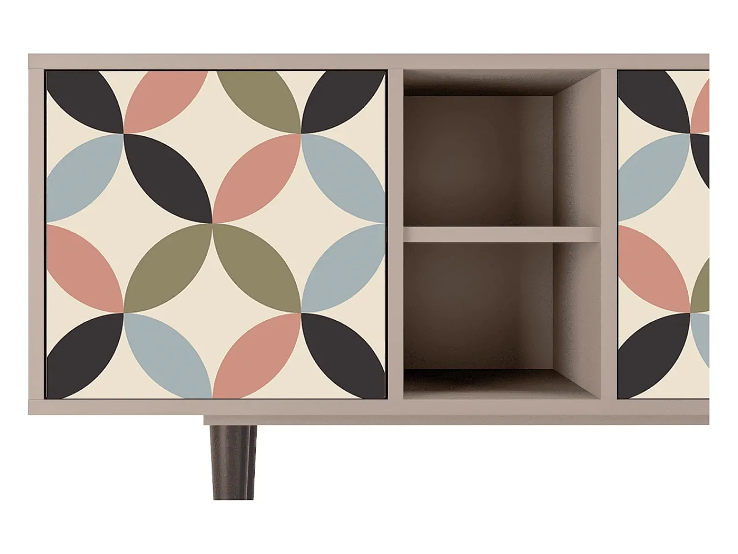 Móvel De Tv* Mueble de TV - 150х69х41 cm - T5 - Butterfly Effect, Latte Bege
