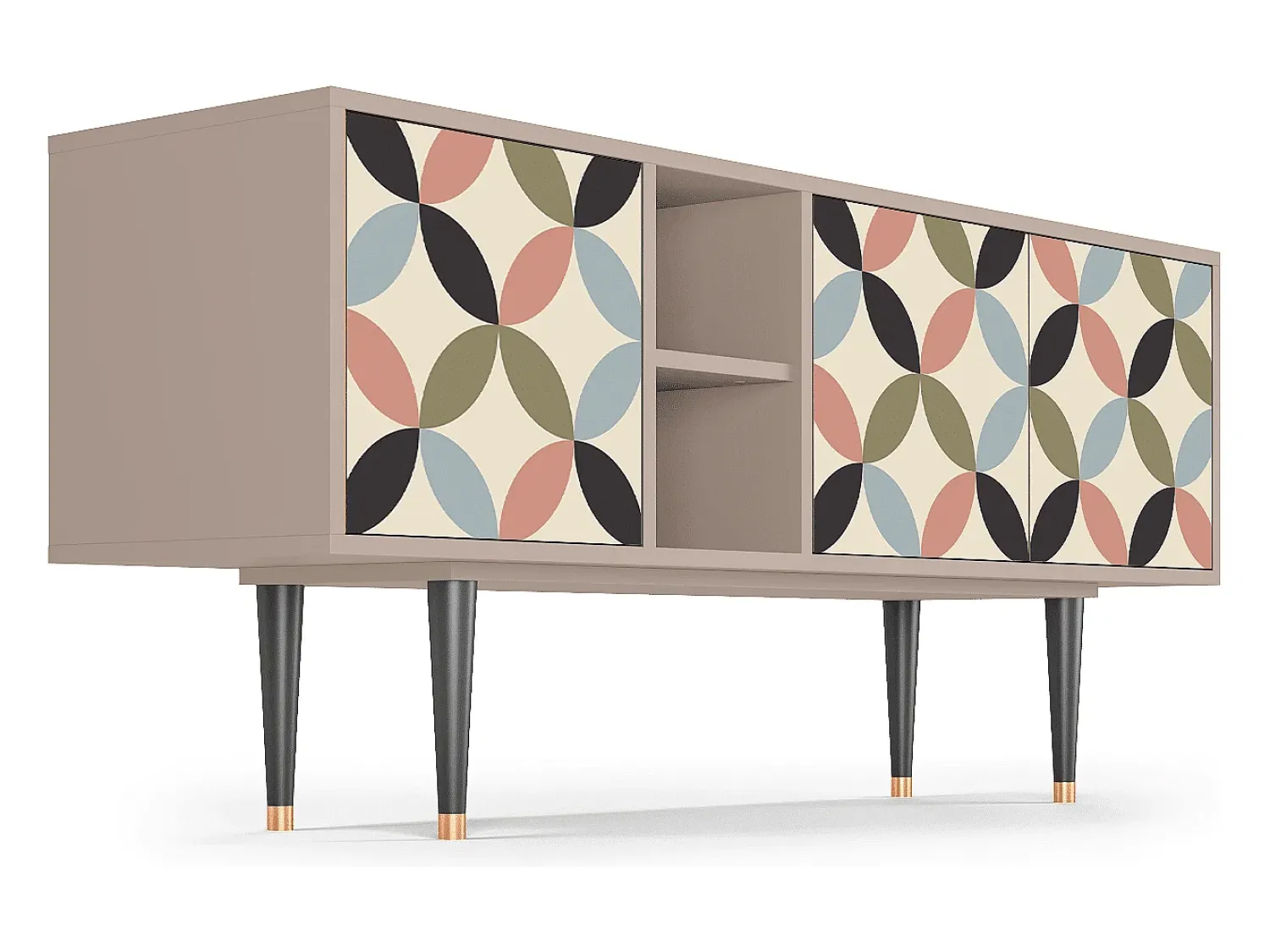 Móvel De Tv* Mueble de TV - 150х69х41 cm - T5 - Butterfly Effect, Latte Bege