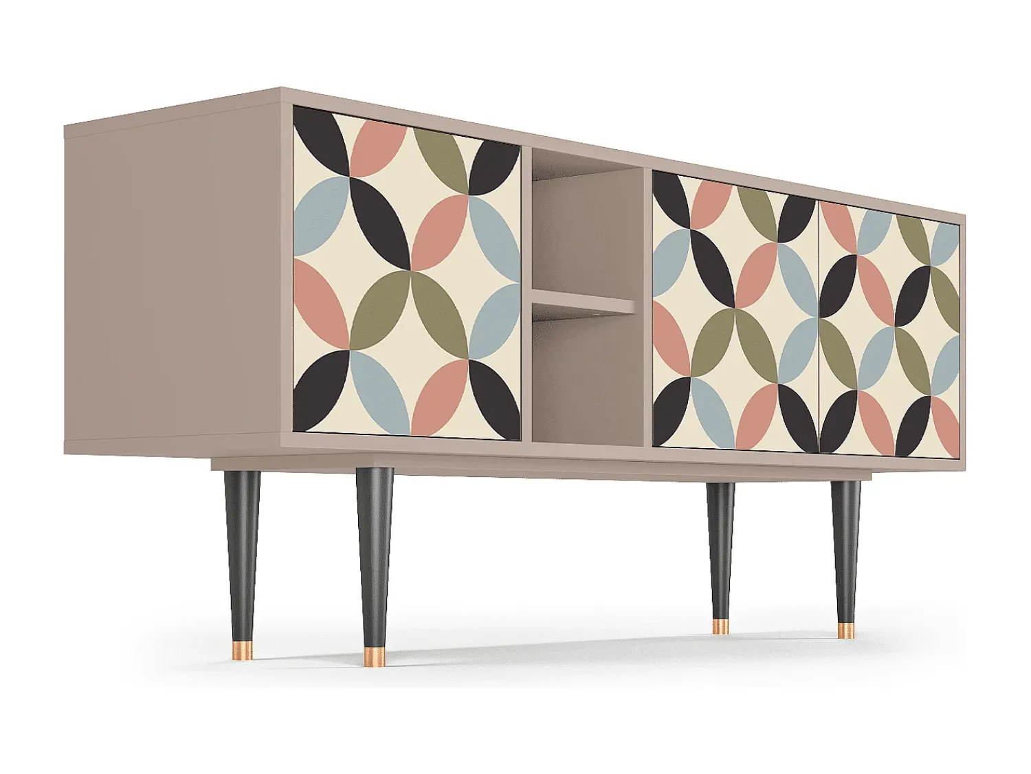Móvel De Tv* Mueble de TV - 150х69х41 cm - T5 - Butterfly Effect, Latte Bege