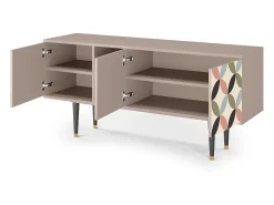 Móvel De Tv* Mueble de TV - 150х69х41 cm - T5 - Butterfly Effect, Latte Bege
