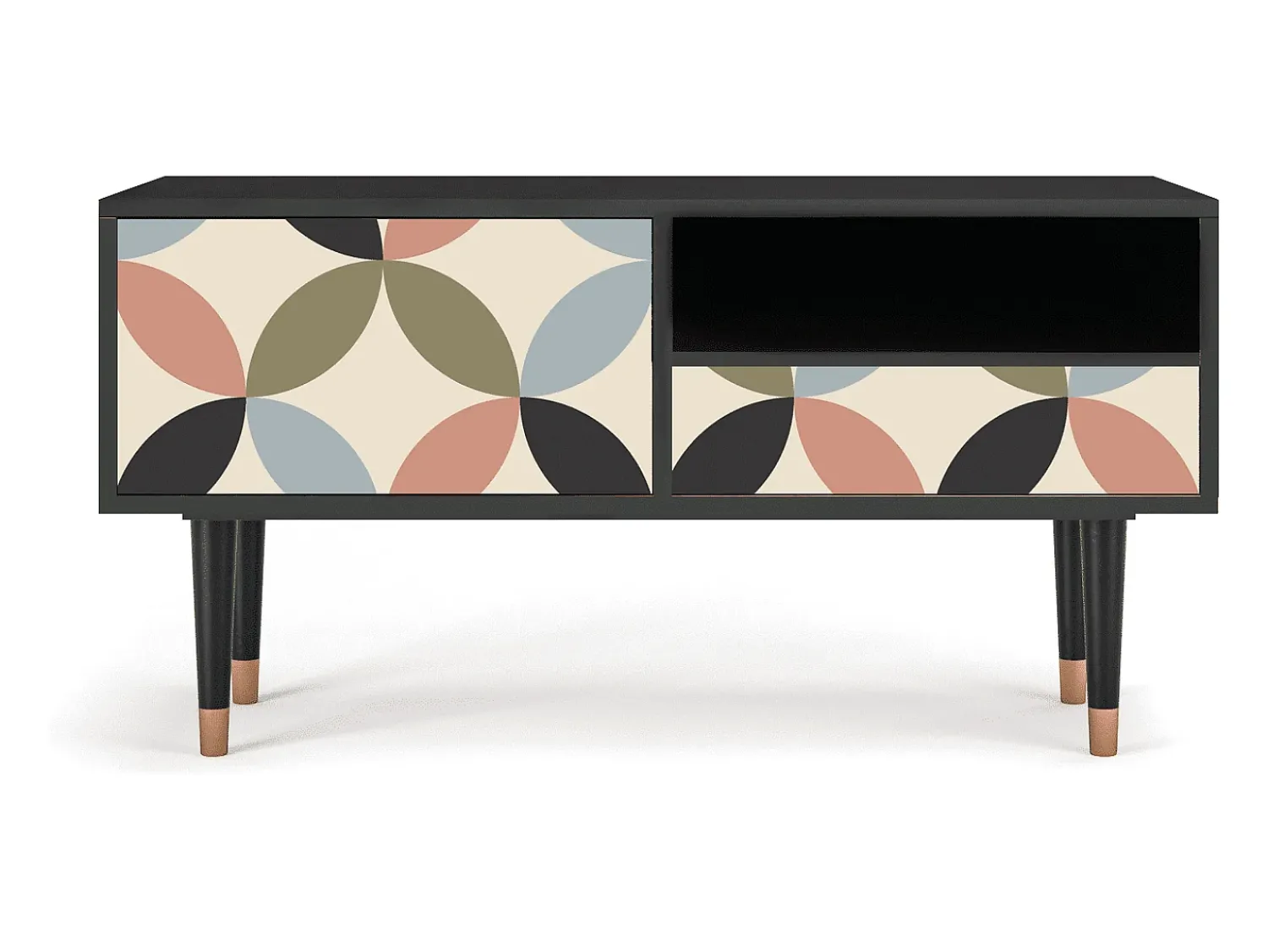 Hot Mueble de TV - 115х59х48 cm - T3 - Butterfly Effect, Antracite Cinza antracite