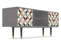 Móvel De Tv* Mueble de TV - 170х69х48 cm - T2 - Butterfly Effect, Cinza Cinzento
