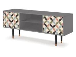 Móvel De Tv* Mueble de TV - 170х69х48 cm - T2 - Butterfly Effect, Cinza Cinzento