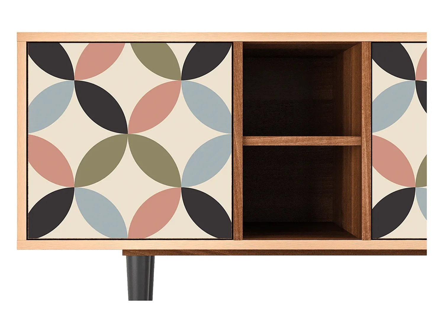 Mueble de TV - 150х69х41 cm - T5 - Butterfly Effect, Nogueira^ Móvel De Tv