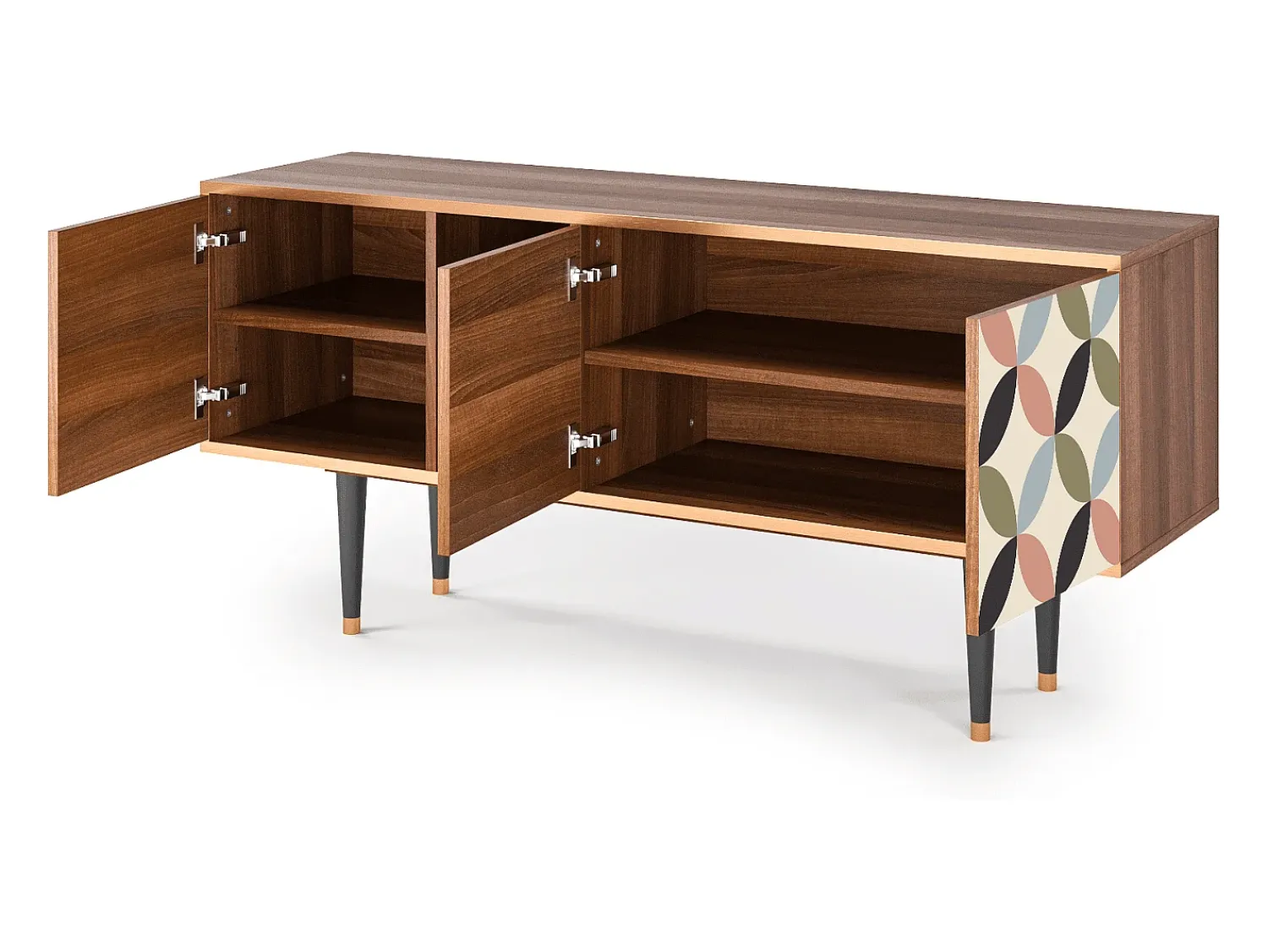 Mueble de TV - 150х69х41 cm - T5 - Butterfly Effect, Nogueira^ Móvel De Tv