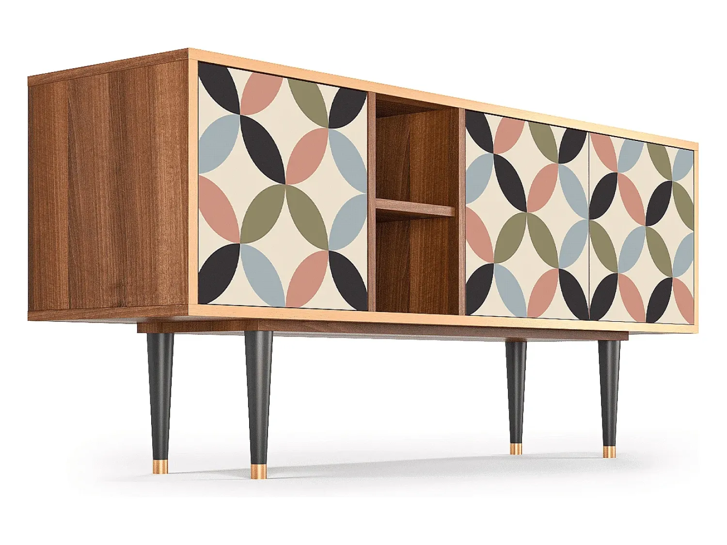 Mueble de TV - 150х69х41 cm - T5 - Butterfly Effect, Nogueira^ Móvel De Tv