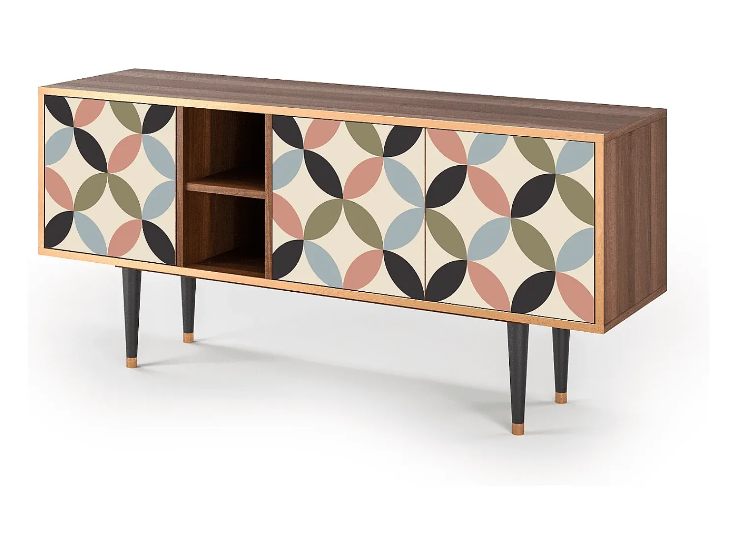 Mueble de TV - 150х69х41 cm - T5 - Butterfly Effect, Nogueira^ Móvel De Tv