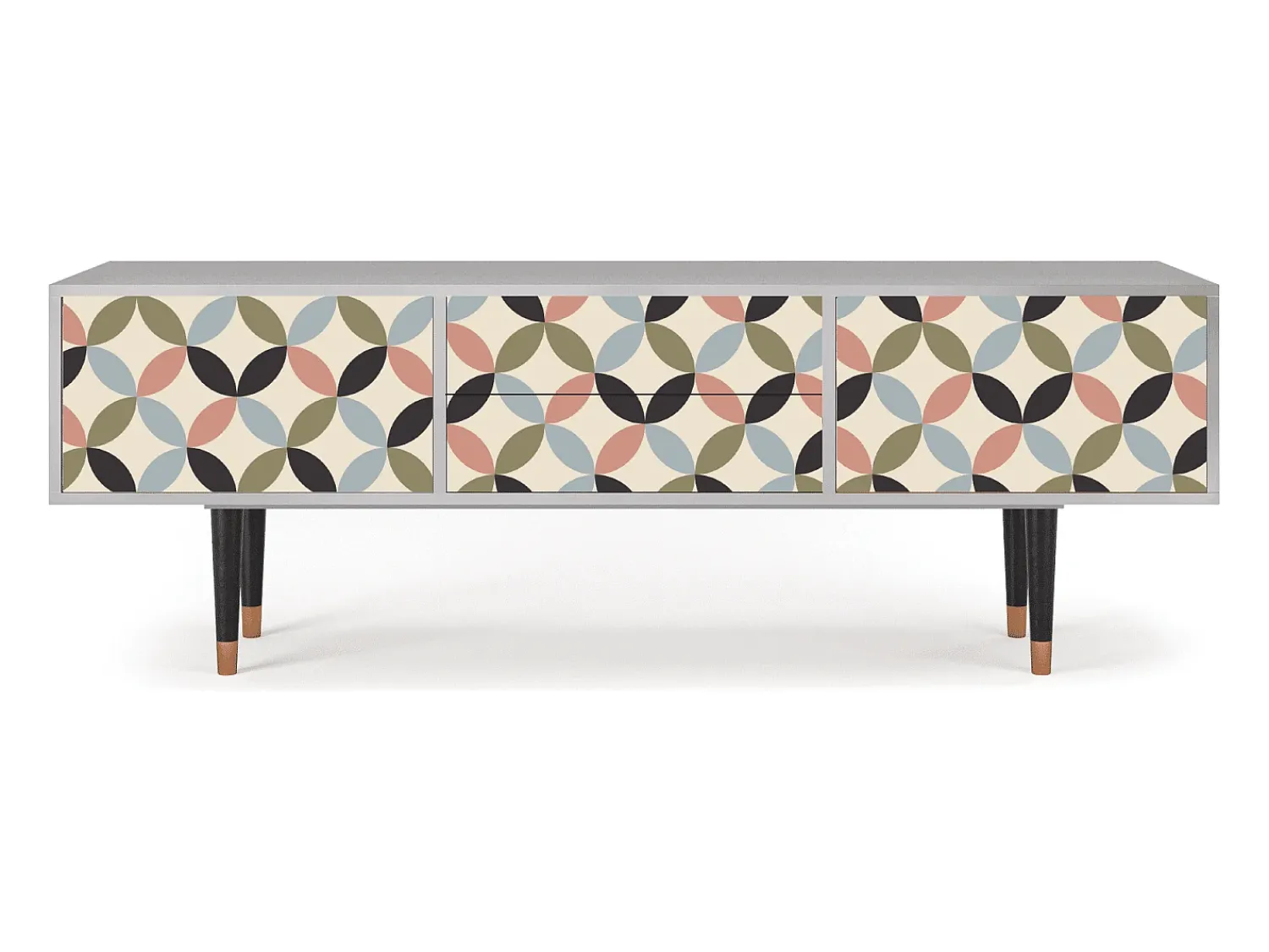 Móvel De Tv* Mueble de TV - 170х59х48 cm - T4 - Butterfly Effect, Cinza Cinzento