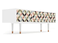 Móvel De Tv| Mueble de TV - 170х59х48 cm - T4 - Butterfly Effect, Branco Bege