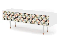 Móvel De Tv| Mueble de TV - 170х59х48 cm - T4 - Butterfly Effect, Branco Bege