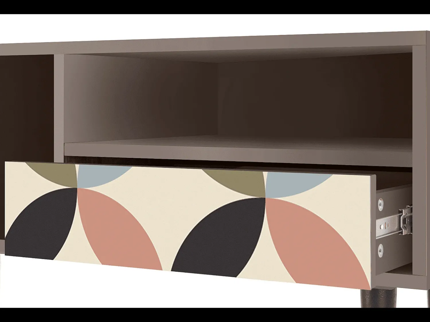 Móvel De Tv* Mueble de TV - 115х59х48 cm - T3 - Butterfly Effect, Latte Bege