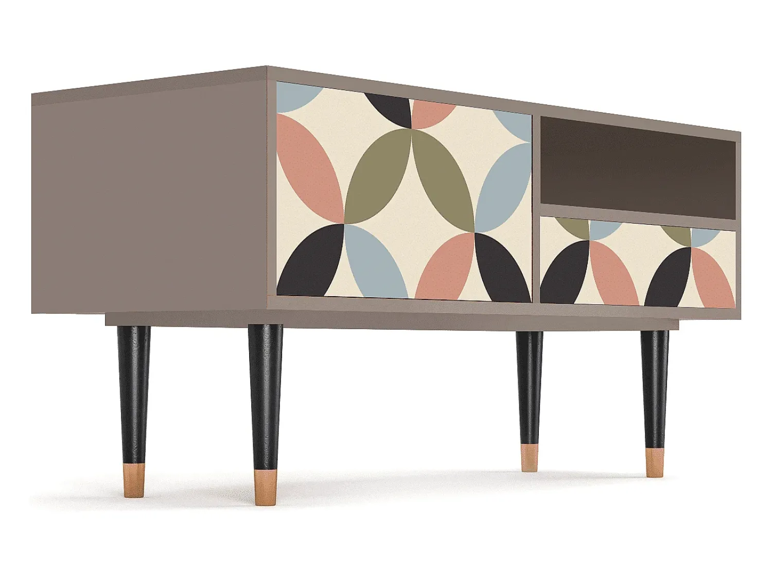 Móvel De Tv* Mueble de TV - 115х59х48 cm - T3 - Butterfly Effect, Latte Bege