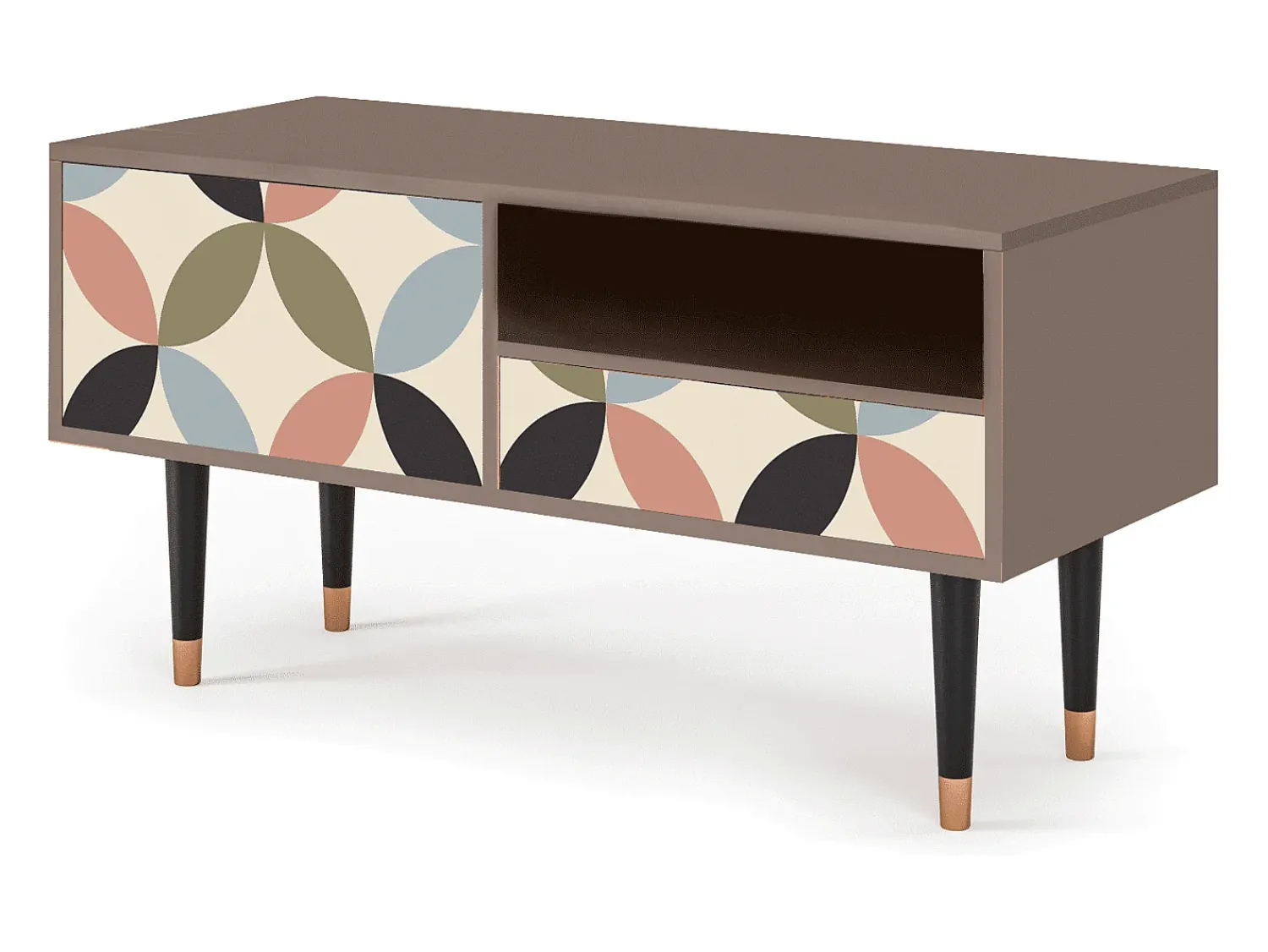 Móvel De Tv* Mueble de TV - 115х59х48 cm - T3 - Butterfly Effect, Latte Bege