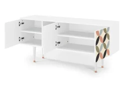 Móvel De Tv* Mueble de TV - 150х69х41 cm - T5 - Butterfly Effect, Branco Bege