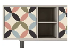 Móvel De Tv| Mueble de TV - 150х69х41 cm - T5 - Butterfly Effect, Areia Bege