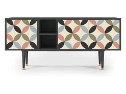 Móvel De Tv| Mueble de TV - 150х69х41 cm - T5 - Butterfly Effect, Antracite Cinza antracite