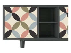 Móvel De Tv| Mueble de TV - 150х69х41 cm - T5 - Butterfly Effect, Antracite Cinza antracite