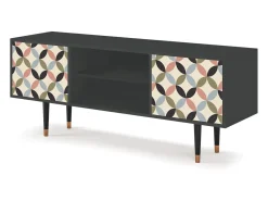 Móvel De Tv| Mueble de TV - 170х69х48 cm - T2 - Butterfly Effect, Antracite Cinza antracite