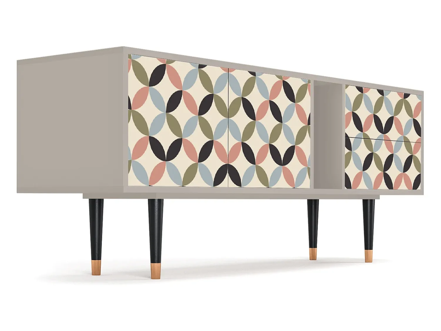Móvel De Tv| Mueble de TV - 170х69х48 cm - T1 - Butterfly Effect, Areia Bege