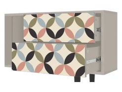 Móvel De Tv| Mueble de TV - 170х69х48 cm - T1 - Butterfly Effect, Areia Bege