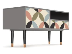 Móvel De Tv* Mueble de TV - 115х59х48 cm - T3 - Butterfly Effect, Cinza Cinzento