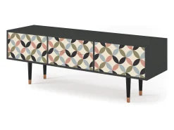 Móvel De Tv| Mueble de TV - 170х59х48 cm - T4 - Butterfly Effect, Antracite Cinza antracite